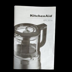 KitchenAid KFC3516 Food Chopper User Manual Instruction Booklet Replacement Book